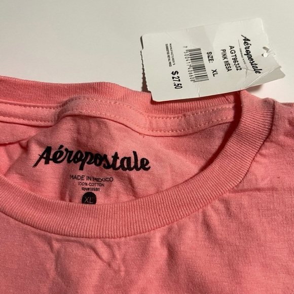 Aeropostale Coral Tee with Logo - Picture 3 of 3